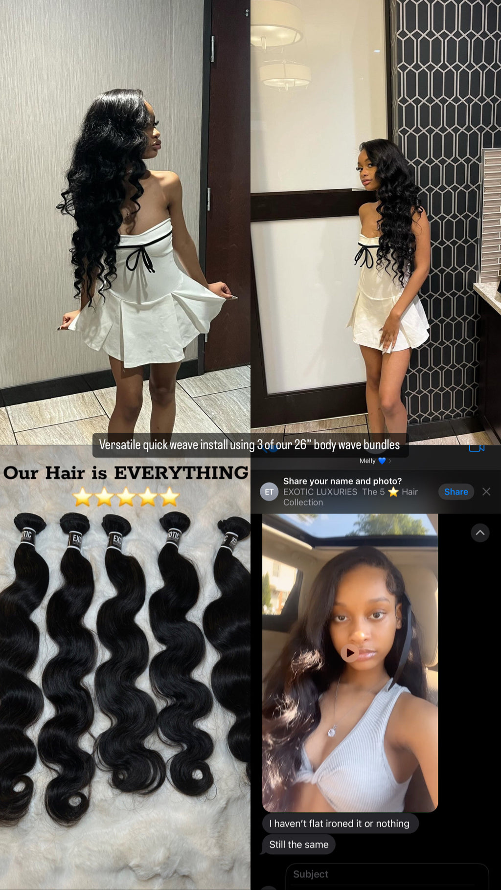 1 BODY WAVE VIRGIN BUNDLE