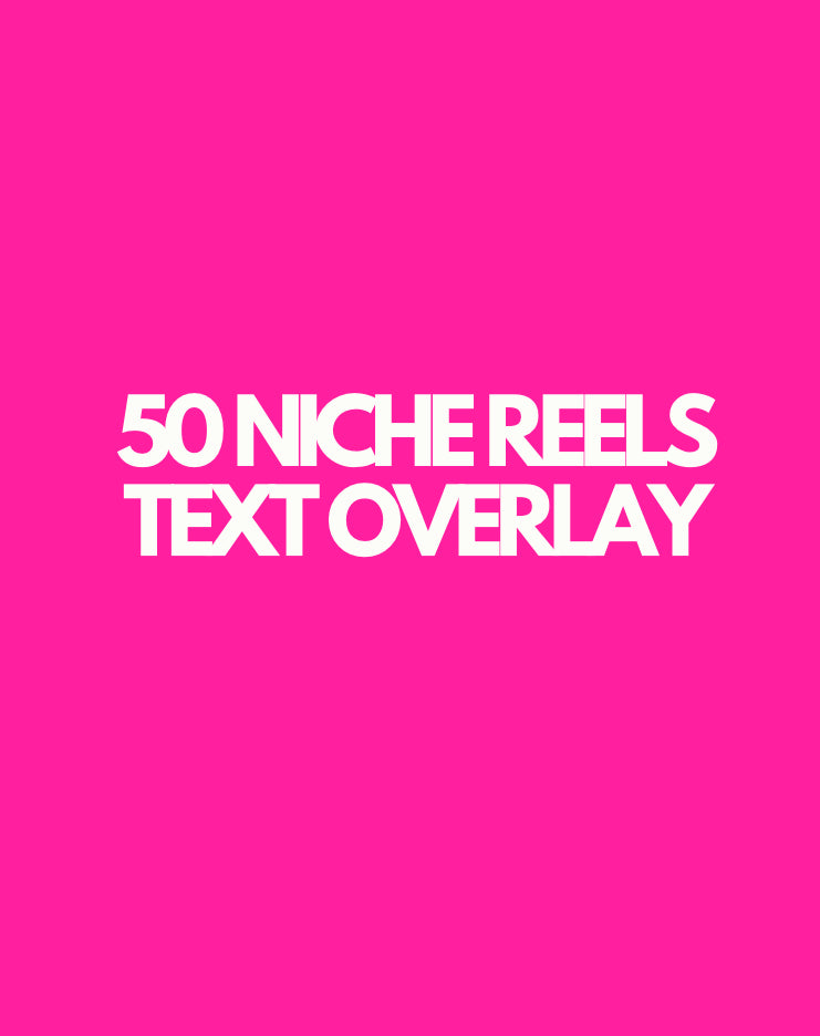 100 niche reels Digital product